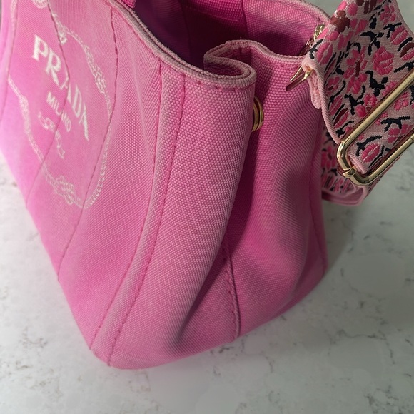 Prada Canapa Convertible Tote Canvas Mini - Picture 7 of 12